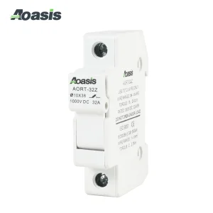 Aoasis Aorz-32 Fuse 10X38 15A 1000VDC 1-32A Solar DC Breaker Fuse Holder Protection PV Fuse