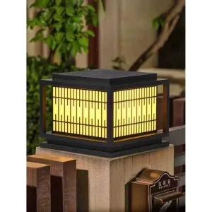 Atmosphere Energy Efficient Security All-Season Durability Outdoor LED Outdoor Solar Garden Landscape Bollard Lighting for Fence Perimeter/Gazebo and Pergola