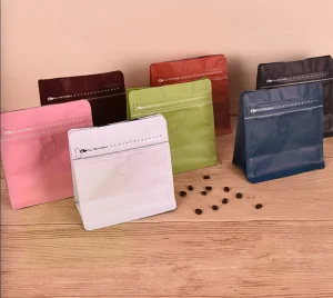 Coffee Bean One-Way Valve Octagonal Seal Packaging Bags Tea Aluminum Foil Sealed Bags Freeze-Dried Food Zipper Pouch Bags