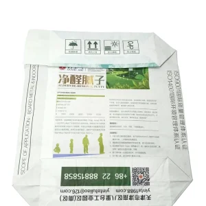 20kg 30kg Multiwall Sack Mortar Packing Kraft Paper Valve Bag for Sale