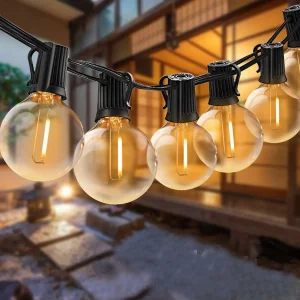 Corda de Luzes de Fada com LED à Prova d'Água para Exterior, Lâmpada de Natal, Festa de Casamento, Iluminação Festiva