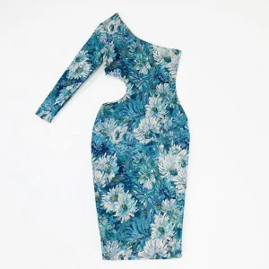 Custom Design Women's Strapless Cotton Dress