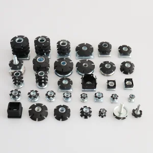 Double Layers Furniture Connector Hardware Steel Leg Nuts
