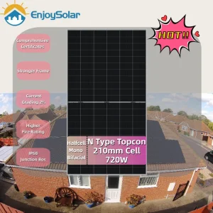 Longi N Type Double Glass Commercial Solar Power Panels Module 680W 690W 700W 710W 720W Non Flexible Bifacial Solar Cell Panel Price for Solar System