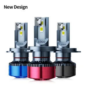 High Power 110W 6500K Cool White H4 H7 H11 9005 9006 LED Headlight Bulbs Halogen Replacement Bulbs with Cooling Fan