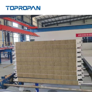 Factory Price Environmental Economical Customized Color Coated Steel PU/PIR/Rockwool Wall/Roof Insulated Sandwich Panel