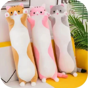 Vendiendo Lindos Juguetes de Peluche para Almohadas de Pelo Largo Cats/140cm/Doll Juguetes de Peluche Suaves para Bebés