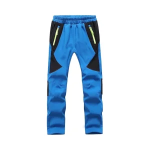 Factory Wholesale Outdoor Sport Kids Unisex Softshell Cargo Pants Trousers