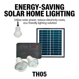 Portable Solar Home Lighting System with 3LED Lights Mobile Phone Chargers