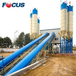 Ready Mixed Concrete Batching Plant 25-240m3/H Stationary Concrete Batching and Mixing Plant