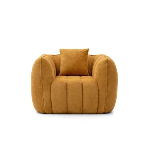 New Arrival Vacuum Compression Pack Sitting Room Yellow Compress Modern Home Furniture Leisure Sofa