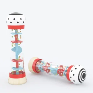Wooden Educational Learning Toys Musical Instruments Rain Tube Montessori Beaded Raindrops