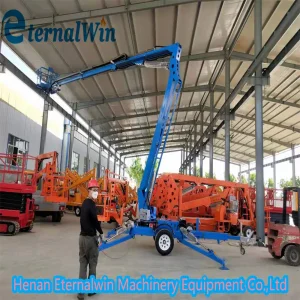 Promotional Trailer Mounted Boom Lift Aerial Working Platform Hydraulic Diesel Powered Boom Lift