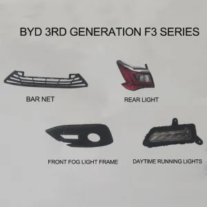 Acessórios de Carro Luzes Traseiras Acessórios Exteriores Automotivos Completos Três Gerações F3 Peças de Carro para Byd F3
