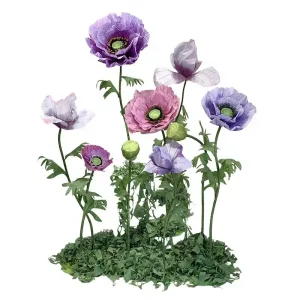 Poppy Wedding Giant Single Artificial Flower