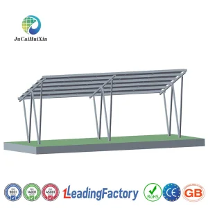 Jchx Residential Solar Carport Kit HDG Steel Waterproof Solar Parking Canopy Bracket