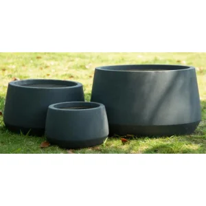 Wholesale Fiber Clay Low Bowl Flowerpots