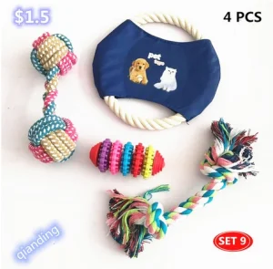 Dog Rope Chew Toy Set