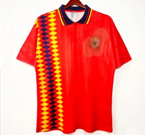 1994 Camisa de Futebol da Espanha, Camisa de Futebol Retrô, Estilo Clássico