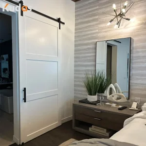 House Interior Hardware Wooden Sliding Shaker Barn Door with Hardware