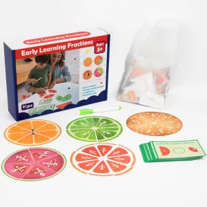 Juguete educativo de matemáticas AiJH Montessori para niños, tablero de rompecabezas de frutas en madera, juegos de matemáticas, aprendizaje de dibujo
