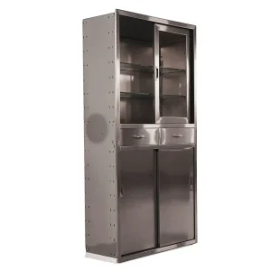 Gabinete de medicina de acero inoxidable de diseño moderno personalizable para almacenamiento en hospitales, escuelas y clínicas