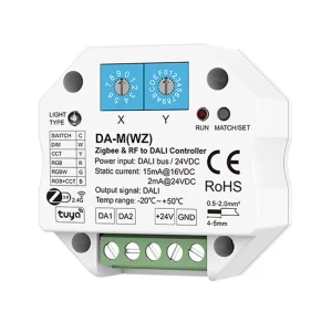 LEDEAST WiFi RF DALI Master Controller DT6 DT8 RGB CCT Tunable White Smart Lighting Control System with Tuya App