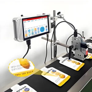 2025 Tij Grade 12.7mm Variable Expire Date QR Code Series Number Automatic Online Coding Machine Batch Printing Inkjet Printer