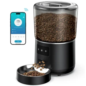 Large Capacity Smart Pet Feeder with Anti-Clog Design