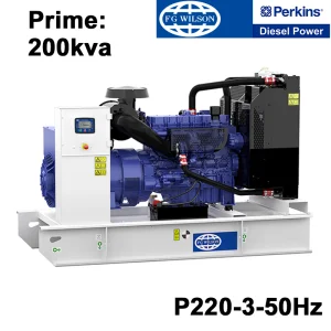 ويلسون P220-3 طاقة احتياطية 200kVA-50Hz, مجموعة مولدات ديزل بمحرك بيركنز