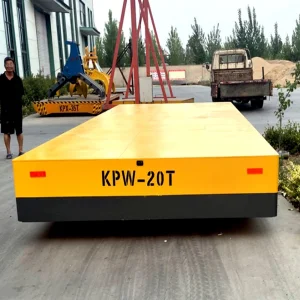 Heavy-Duty Electric Flat Cart for Industrial Warehousing and Transport