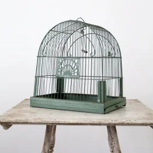 Iron Bird Cage with Removable Bottom Tray