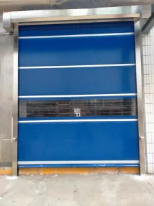 304 Stainless Steel Frame PVC Fabric Automatic High Speed Rapid Roll up Door for Clean Room Food Processing Factory
