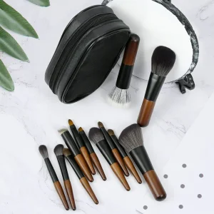 Maquillaje Beauty Tools Kits 12PCS Wooden Handle Cosmetic Set Makeup Brush for Face Lip Eye Shadow