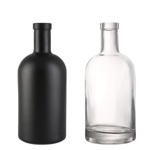 750ml clear glass bottle
