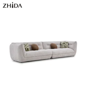 Customizable White Modular Sectional Sofas Comfortable Accent Furniture Extendable Chaise Corner Sofa for Living Room