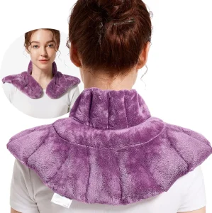 Microwavable Heating Pad Weighted Neck Wrap for Neck Shoulders