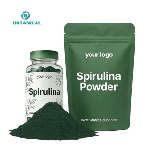 Pure Natural Algae Supplement Spirulina Tablets Natural High Protein Spiruline Spirulina Alge Tablet Private Label