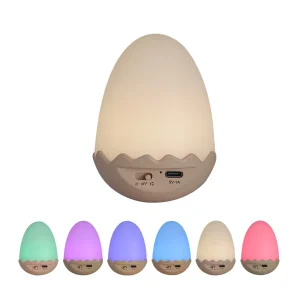 Novelty Place Color Changing Mini Night Light Multi Colorful LED Mood Lighting Night Light for Kid's Bedroom Bathroom Living Room Light Battery Powered
