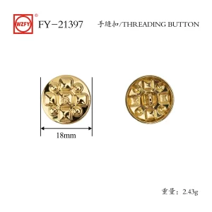 Buy FY-21397# Threading Button for Sewing Vintage Buttons,for Blazer,Suits,Sport Coat,Uniform,Jacket Supplier, Factory