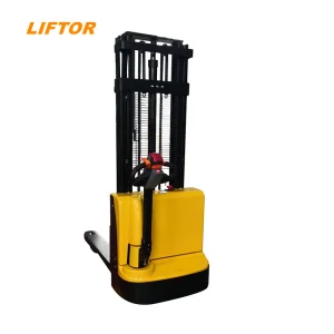 Pallet Lifter for Sale Counterbalance Pallet Stacker 1t 2t 3t Walking Electric Stacker Electric Forklift