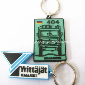 Custom Embossed 2D 3D Soft PVC Plastic Type Keychain Rubber with Keyring