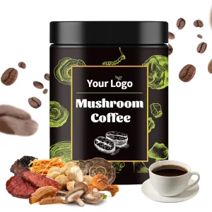 Natural Organic Reishi Mushroom Blend Coffee Mix for Balanced Energy and Wellness