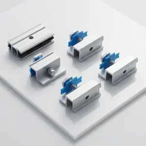 Metal Roof Installation Mini Rail PV Solar Panel Short Rail Bracket Railless Roof Mounting System Landscape Rails Solar Panels