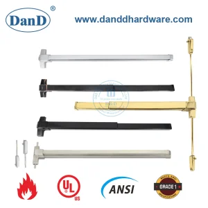 UL Listed Fire Rated Exit Hardware Manufacturer Stainless Steel Commercial Electrified Push Bar ANSI Grade 1 Lock CE En1125 Panic Bar Exit Device
