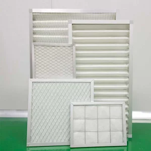 Customized Panel Pleated Pre 20*20*1 24*24*1 Aluminum Frame Air Washable Metal Filter