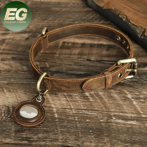 Ga180 Coleira de Cão Personalizada DIY Luxuosa Grande Pequena com Metal para Sublimação, Fivela de GPS, Couro, Tática, Personalizada, Impermeável