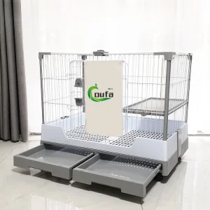 Durable Metal Pet Cage with Wheels