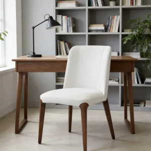 Accent Ergonomic Solid Wood Leg Upholstered Home Furniture High End Dining Chairs
