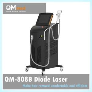 Qm-808b Ice Version Diode Laser Hair Removal Machine with USA Laser Bar -5°C Sapphire Cooling 808nm Triple Wavelengths for All Skin &amp; Hair Types